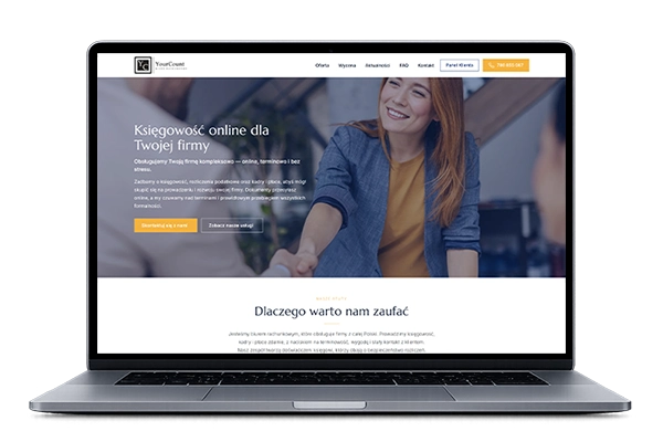 Strona internetowa dla biura rachunkowego i księgowości — Modern Creative