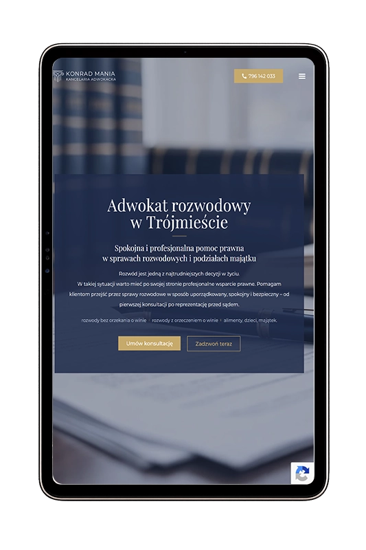 Profesjonalna strona dla kancelarii adwokackiej — Modern Creative