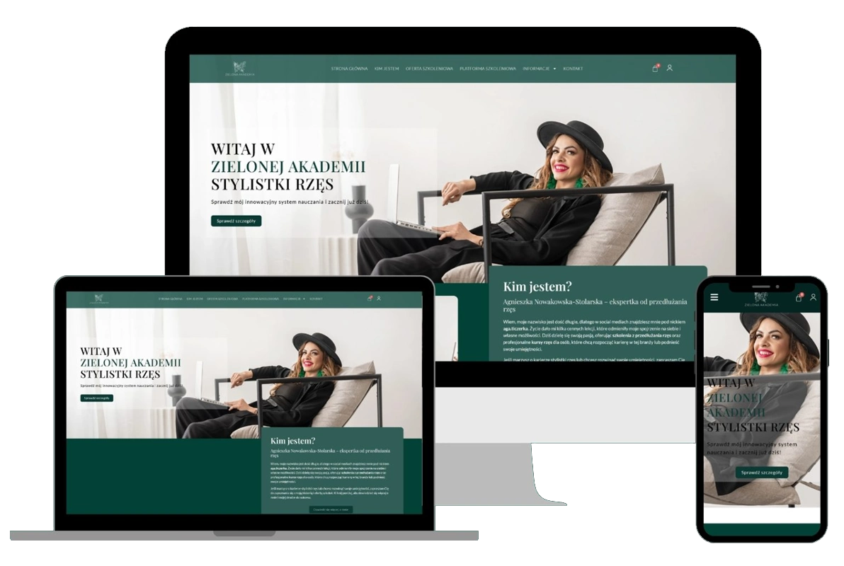 Strona internetowa z systemem rezerwacji online — Modern Creative