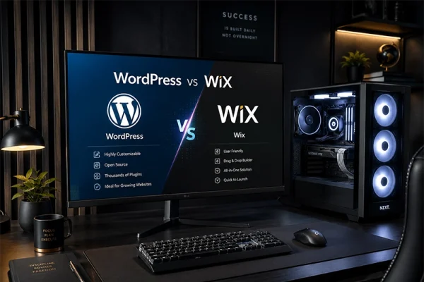 WordPress vs Wix — co wybrać dla strony firmy w 2026?