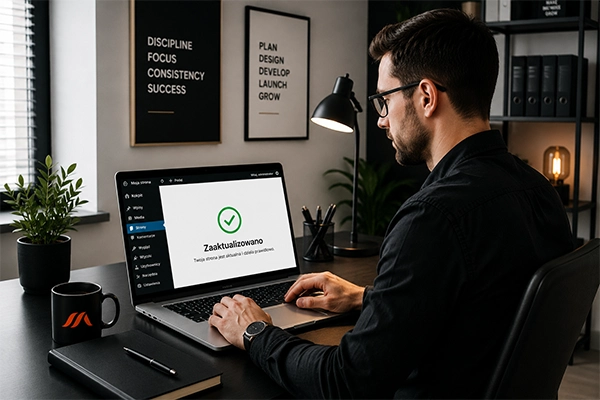 obsługa stron internetowych - aktualizacja systemu wordpress